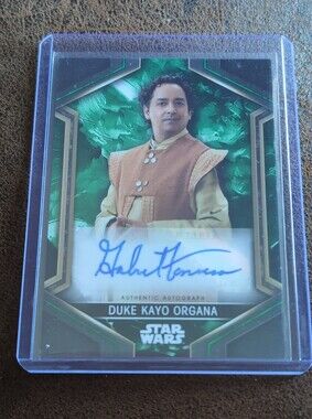 🍁2023 Topps Star Wars Obi-Wan Kenobi Series 1 Duke Kayo Organa Green Auto /75